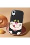 iPhone Xr Compatible Case Camera Protector Black Silicone Couple Phone Case Cute Patterned - 2