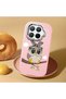 Mi 15t Pro Compatible Case Camera Protective Pink Silicone Couple Phone Case Owl Patterned - 2
