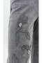 Plus Size Denim Stoned Women's Trousers - 5