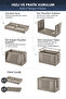 "Medium" Portable Organizer Box 30 Lt with Lid, Foldable, Stackable Multi-Purpose Storage Bin - 8