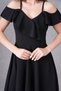 Women's Black Off-Shoulder Stylish Mini Evening Dress 077 - 8