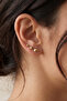Top Model Triple Earring Set Gold Color - 2