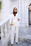 White Waist-Situated Pleated Detailed Shirt - 2
