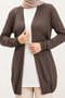 Women's Belted Hijab Cardigan - 2