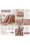 100% Cotton 4 Layer Muslin Baby Blanket 90X100 cm Blanket Stroller Cover Swaddle Rose Dry Pink - 2