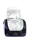 Set of 3 Leather Printed Lilac - Black Kuromi Girls Nursery Kindergarten Bag and Lunch Bag, Pen Holder, Small Wallet as a Gift. - 8