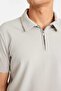 Quick-Drying Cotton Regular Fit Short Sleeve Light Gray Polo T-Shirt G8082Ax26Sp - 8