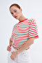 Striped Blouse with Side Zipper P261129 - 5