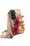Infinix Hot 60I Compatible Silicone Edge Hard Back Case Couple Phone Case with Floral Pattern