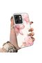 Infinix Smart 9 Compatible Silicone Edge Hard Back Case Couple Phone Case with Floral Pattern