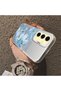 Samsung Galaxy S24 Fe Compatible Silicone Edge Hard Back Case Couple Phone Case with Floral Pattern - 4
