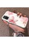 Poco M5S Compatible Silicone Edge Hard Back Case Couple Phone Case with Floral Pattern - 2