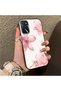 Oppo A55 5g Compatible Silicone Edge Hard Back Case Couple Phone Case with Floral Pattern - 3