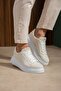 Zrc2623 - High Quality Luxen Thick Sole Suede Men's Sneaker White - 2