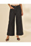 Women Dark Grey Wide Leg Cropped Jeans