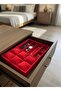 Glasses, Watch, Bracelet, Ring, Jewelry Box, Suede Fabric Covered over Mdf - 2