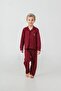 Boy's Pajama Set Embroidered Red Long Sleeve Pajama Set Us2644-C-V1 - 5