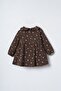 Embroidered Baby Girl Brown Dress Usb3253-C-V2 - 3