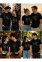Loved Combination Basic T-Shirt (2 Pieces Will Be Sent, Contact the Q&A Section for Different Size Selection)