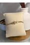S-Harf Detail Zircon Stone Women's Steel Bracelet