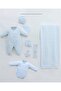 Baby Light Blue Knitwear Braided Hospital Release 7 Piece Set - 2