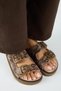 Sevalli 2 Women's Leather Genuine Leather Double Buckle Mink Snake Slippers - 3