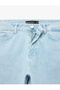 Normal Waist Cotton Bermuda Straight Fit Jean Shorts - 7