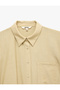 Viscose Fabric Textured Sleeveless Padded Shirt with Pocket Detail - 3