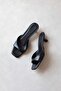 Jordy Women's Heeled Leather Sandals Black