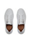 White Lace-Up 100% Genuine Leather Casual Shoes - 8