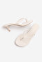 Women's Classic Short Heeled Flip Flops Zipos Ecru - 8