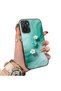 Redmi Note 10S Compatible Silicone Edge Hard Back Case Couple Phone Case with Floral Pattern