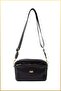 Marseille three-compartment soft leather hand and shoulder bag - black - 5