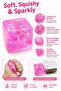 Cube Glitter Squishy Ball Sparkle Jelly Cube Stress Ball Squeezable Sensory Toy Solid Soft Squeeze Toy - 7