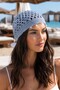 Beach Icon Premium Pearl Detailed Summer Knit Hat
