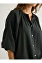 Kaya Buttoned Blouse - Siyah - 5