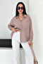 Women's Oversize Aerobin Shirt – Single Pocket Buttoned Long Sleeve Loose Shirt - 4