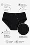 5-Piece Luxury Lace Jacquard 100% Cotton Women's Bato Panties Jak2 - with Socks as a Gift - 3