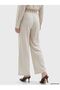 Lcw Modest Beige Modal Blend Women's Pleated Trousers - 4