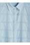 Lcw Everyday Blue Square Embroidered Women's Shirt - 7