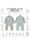 Baby Boy Romper 2-Pack 3-6 Months 100% Cotton Snap Fastener Long Sleeve Newborn Baby Romper Breathable Soft Fabric Baby Boy Sleeping Bag Daily Use - 2