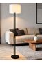 Simple Design LED Floor Lamp with Foot Switch, Metal Light Pole, Stable Base (Without Bulb) - 2