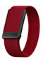 Whoop 5.0 Nylon Band, Adjustable Stretch Sport Band Replacement with Secure Quick-Clip Hardware, Breathable Athletic Wristband for Men and Women - Red with Black Holder