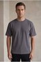 Men's Smoked Color Summer Favorite Comfortable Fit Oversize T-Shirt