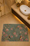 Non-Slip Base Washable Bathroom Mat Set Digital Printed 40X60-50X70-60X90'Cm