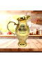 Mughal Style Brass Water Serving Jug – Handcrafted Elegance Golden Finish(H:9.5"W:5"Weight:1.100Kg)