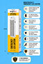 فانوس طوارئ LED متعدد الوظائف 4 في 1 BLE11 |   30 مصباح LED من نوع SMD |   قابل لإعادة الشحن |   مدة اشتراك سنتين - 2