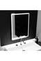 Rectangular LED mirror, 60x80cm, Ombra Basic touch - 2