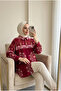 قميص نسائي منقوش كبير الحجم بياقة على شكل قميص، تونيك مريح وعملي - 3