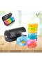 Weekly Pill Organiser, Colour-Coded Compartments, 2 Containers, 7 days 2 Times a day, Large Daily Pill Cases for Pills/Vitamin/Fish Oil/Supplements - 2